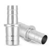 2PCS Stainless Steel Water Pipe Adapter 12mm to 16mm Fittings Joint Connector for Fish Tank