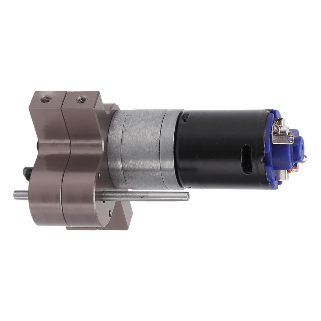 RC Gearbox Metal Speed Change Gear Box with 370 Motor for WPL C14 1/16 RC Military TruckTitanium Color