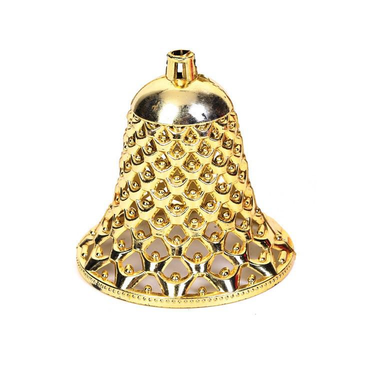 Hot Selling Christmas Tree Yuanbao Jingle Bell Decorations - Hollowed-Out Bell Pendants