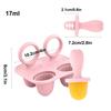 Popsicle Molds 4-Cavity Popsicle Molds Silicone Non-Sticky Pacifier Shaped Ice Pop Easy Release Popsicle Mold Cream Ice Maker