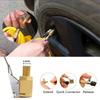 Portable Inflatable Pump Connector Car Tire Air Chuck Compressor Tire Inflator Tire Chuck with Barb Connector for Hose Repair