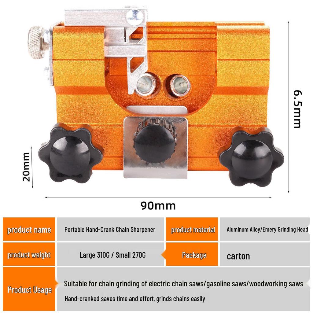 Portable Handheld Chainsaw Chain Sharpener Tool