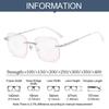 Blue Ray Blocking Anti-Blue Light Reading Glasses Ultralight Eye Protection Hyperopia Glasses Shiny Rhinestone Metal