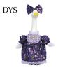 Weather Resistant Polyester Costume 1 Set Christmas Porch Goose Outfit, Festive Dress with Hat, Winter Garden Statue Clothes Fall Holiday for 23 Inch