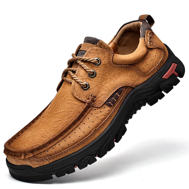Men's Genuine Leather Thick Sole Hiking & Casual Shoes
