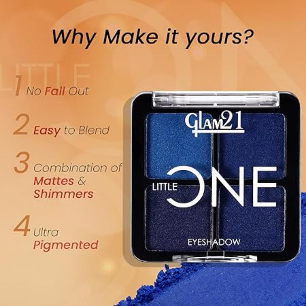Little One 4-in-1 Eyeshadow Palette | Ultra Pigmented, Easy To Blend | Long Lasting Eye Make Up Kit |Wild Out-07