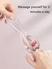 Fingermassagegerät, zweireihiges Rollendesign, einfache Handhabung, lindert Fingerermüdung, fördert die Durchblutung, tragbares Rollen-Fingermassagegerät