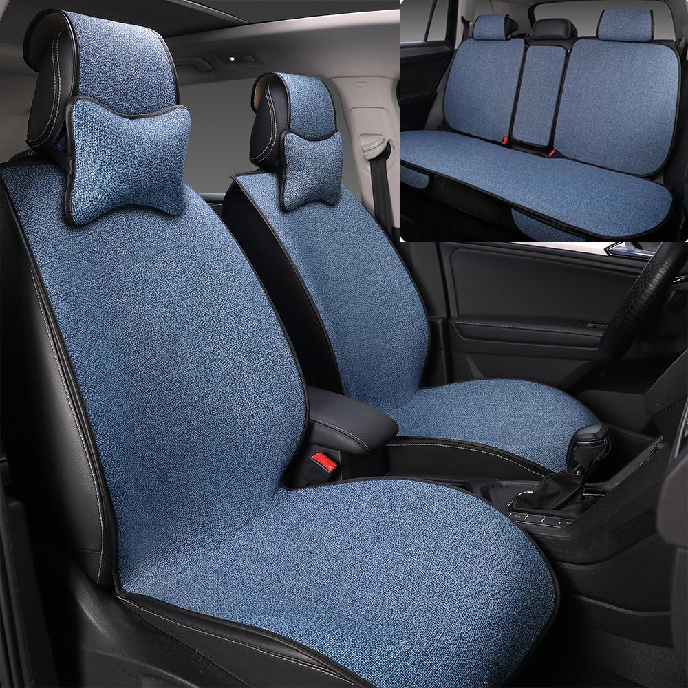 Universal Cotton Linen Car Seat Cushion for Buick Excelle, Regal, LaCrosse, Excelle GT, Encore - All Seasons.