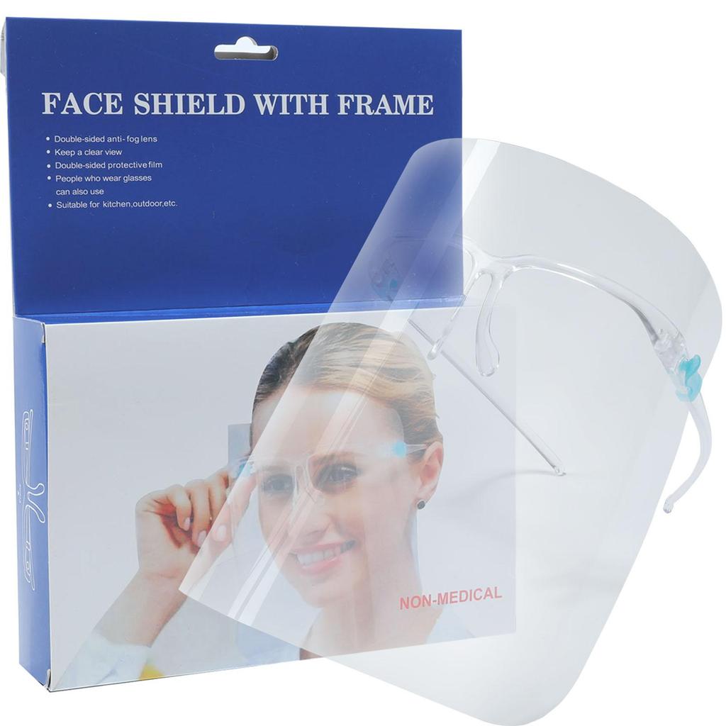 Protective Face Shield 50 Pack Fully Transparent Face and Eye Protection Protective Face Shield 50 Pack Fully Transparent Face and Eye Protection