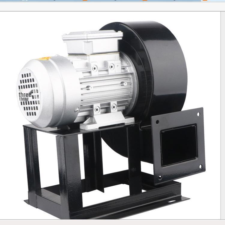 High-Pressure Carbon Steel Induced Draft Centrifugal Fan with Pure Copper Motor for Smoke Extraction