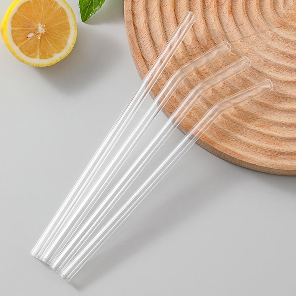 Glass Straw Curved Straw Glass High Temperature Resistant Straw