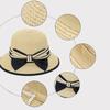 WTEMPO Casual Versatile Elegant Stylish Straw Sun Hats Summer Stylish Women's Wide Brim Beach Hats with Striped Bow