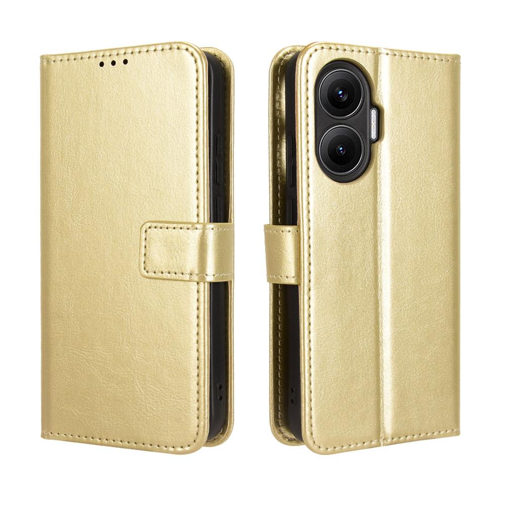 

Флип-чехол для Redmi Turbo 4 Pro Кожаный чехол [Флип Винтажная кожа] Кошелек Противоударный Прочный Ретро Чехол для телефона for Redmi Turbo 4 Pro золотой