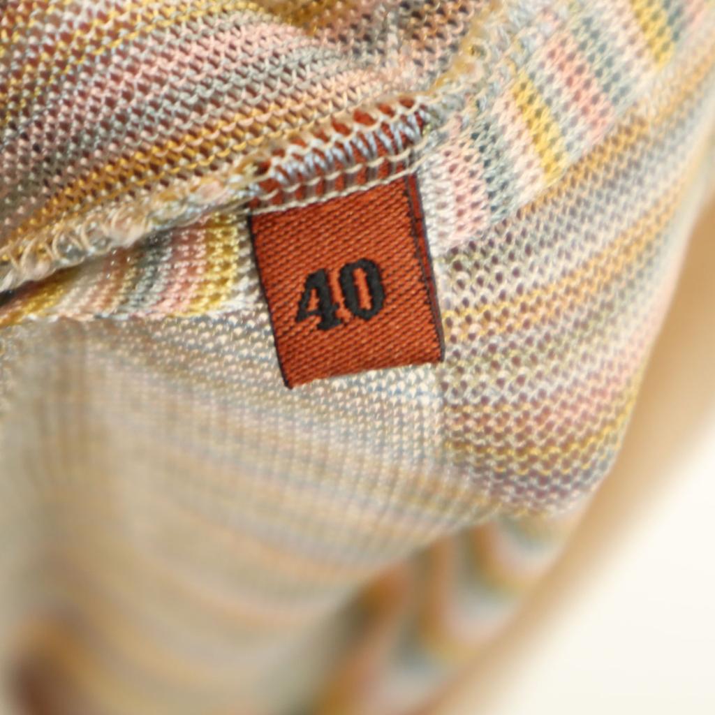 Missoni Hergestellt in Italien Strick-Cardigan mit langen Ärmeln 40 Beige Damen Gebraucht