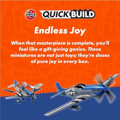 Airfix Non-Scale Quick Build Series Ford Mustang GT 1968 Pre-painted Block-Based Assembly Kit QB6035
