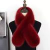 New Autumn Winter Women's Faux Fox Fur Double-sided Scarf - Stylish Versatile Thickened and Warm