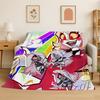 3D Cartoon H-Hazbin Hotel Charlie Flannel Blanket Soft Warm Throw Blanket for Bedroom Living Room Bed Travel Camping Picnic