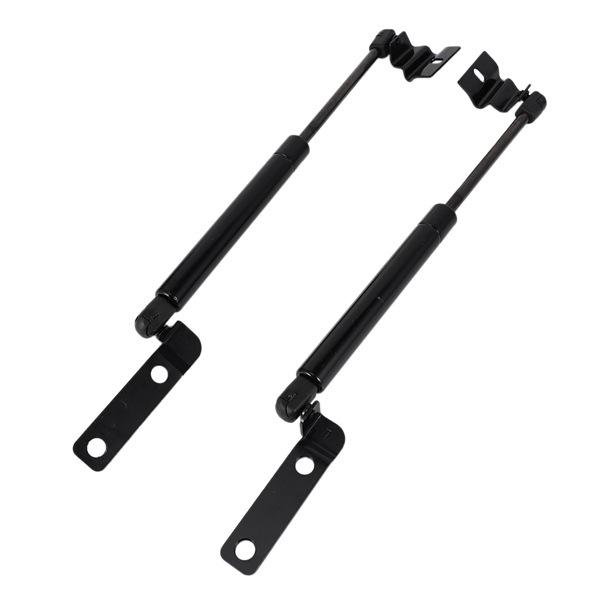 Set aus 2 schwarzen Metall-Motorhaubenstreben für die Motorhaube eines Autos