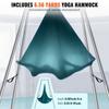 Aerial Yoga Frame & Yoga Hammock, 9.67 Ft Height Professional Yoga Swing Stand Comes with 6.6 Yards Aerial Hammock, Max 551.15 Lbs Load Capacity Yoga