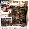 USA 250 Years Commemorative Flag 60x90cm 1776-2026 Printed Polyester Patriotic Banner with Eagle and Fireworks Design for Indoor Outdoor Display