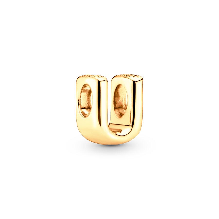 Sparking Gold Plated 26A-Z Letter Charm Beads Dangle Fit Genuine Copper Design Snake Arm Bracelet Necklace Bead For DIY Style Jewelry Women Gift