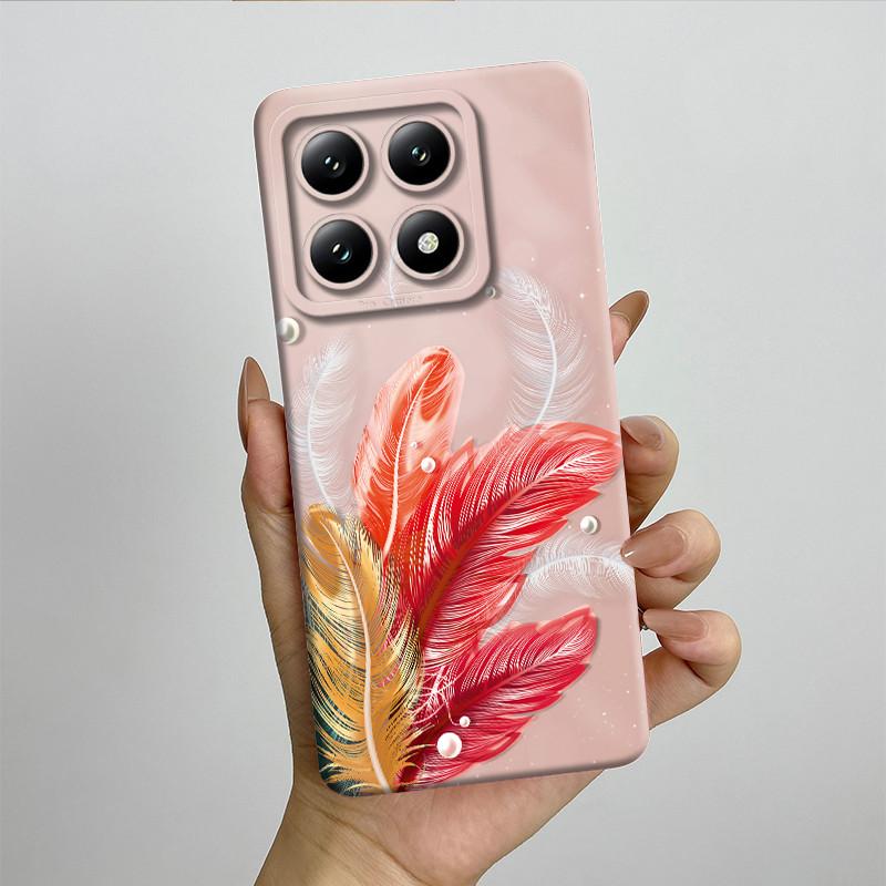 For Xiaomi 14T Pro Phone Case 14Tpro Soft Silicone TPU Sweet Painted Casing Cartoon Printed Shockproof Protective Back Cover