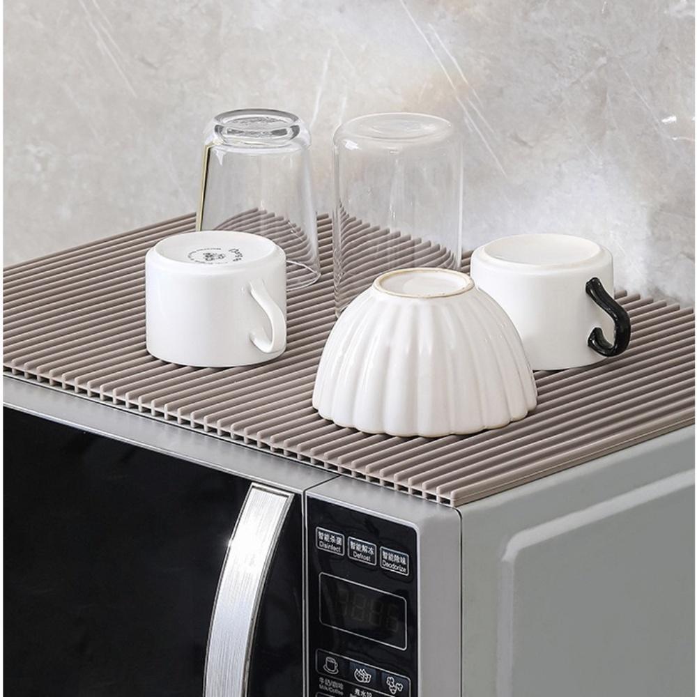 Multifunktionale faltbare Silikon-Abtropfmatte, rutschfeste Silikon-Abtropfmatte, geeignet für Küchenarbeitsplatten und Esstische