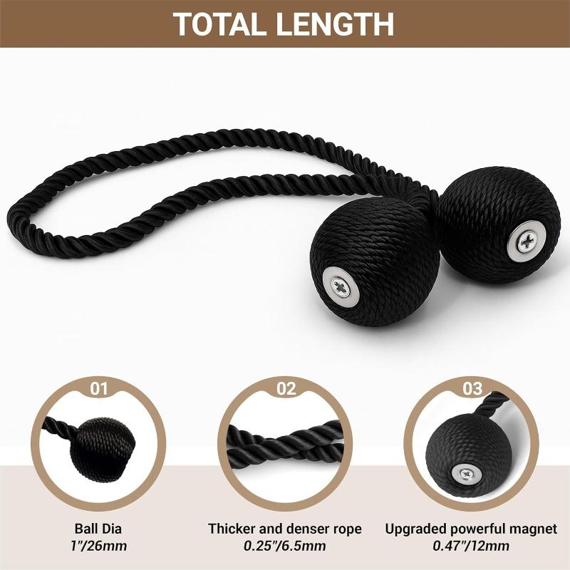 Magnetic Curtain Tiebacks 1pcs, Curtain Tiebacks Buckles Holdbacks Holders Hooks Clip for Home Outdoor Bedroom Office Decorative