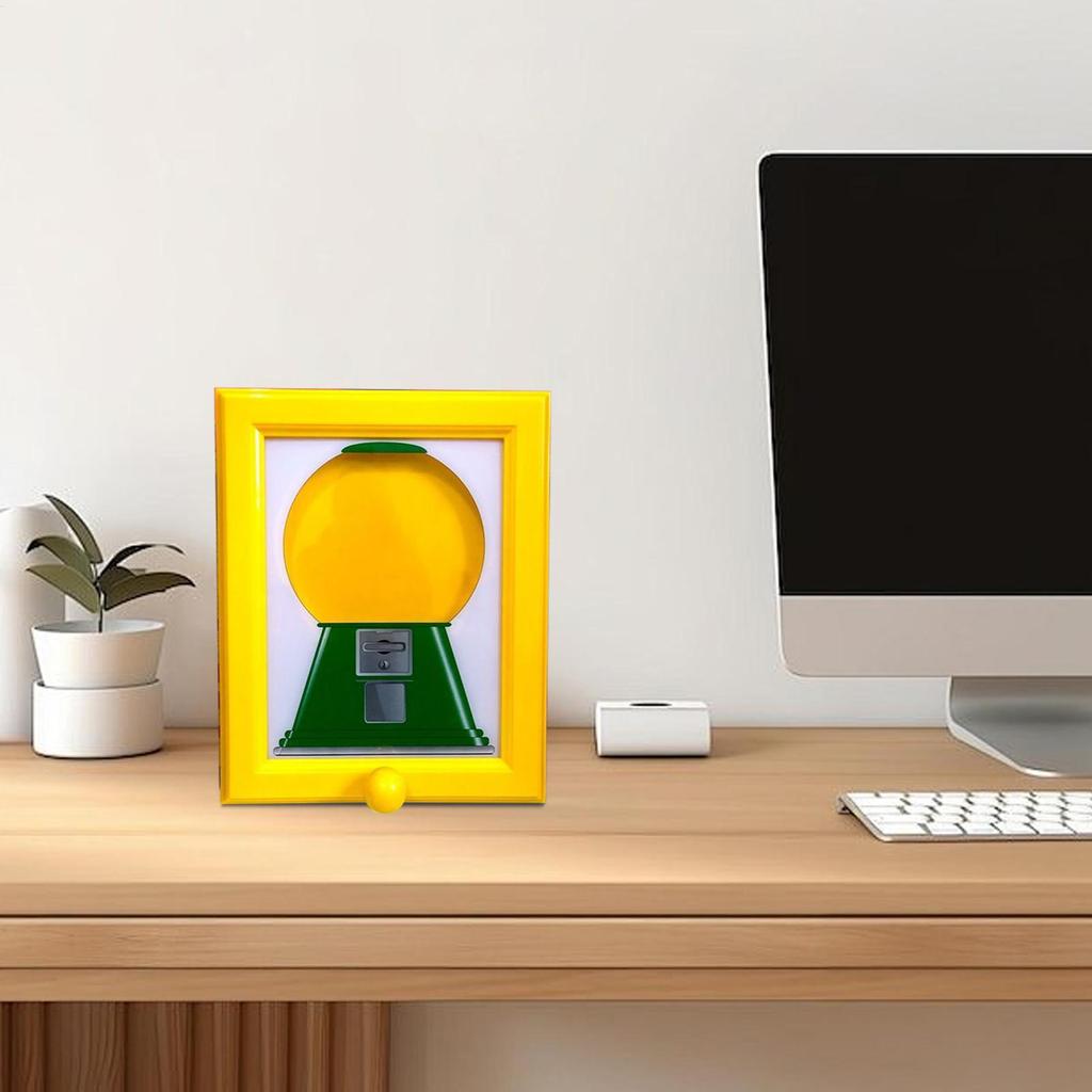 Creative Candy Dispenser Picture Frame Rotating Dust-proof Moisture-proof Hanging Handy Snack Candy Frame Wall Photo Frame