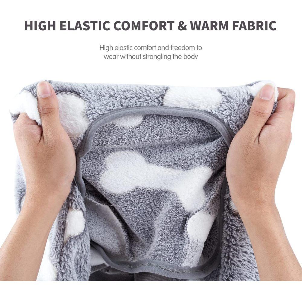 Pet Warm Clothes Comfortable Flannel Dog Pajamas Dog Loungewear Dog Onesies Small Dogs Four Legs Full Coverage