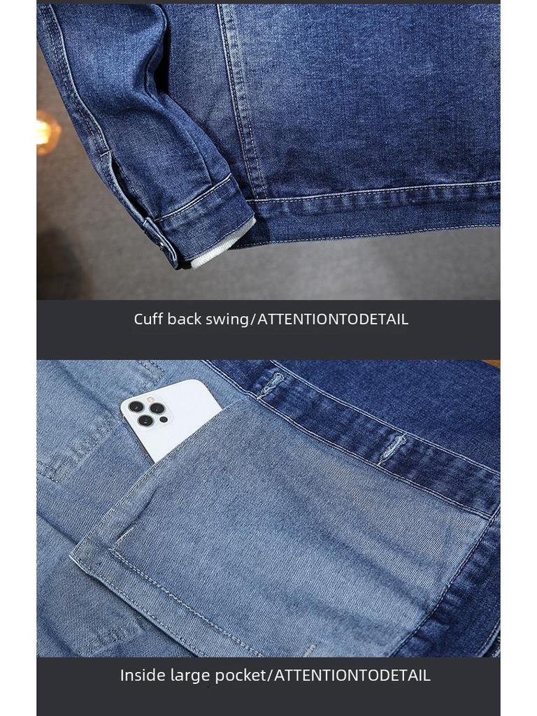 Kurtka dżinsowa męska z kapturem i wiatroszczelna 2024: Wiosenny trend uliczny