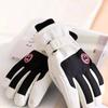 A Pair of Winter Outdoor Ski Gloves Windproof Waterproof Fleece Sports Warm Gloves Fashion Design Sports Equipment Accessories
