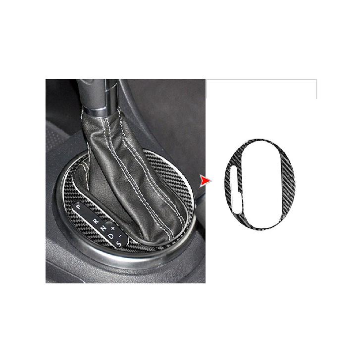 Autozubehör Innenausstattung Kohlefaser Getriebe Panel Hebeplatte Warten Schwarze Aufkleber Dekorative Für Volkswagen VW Käfer