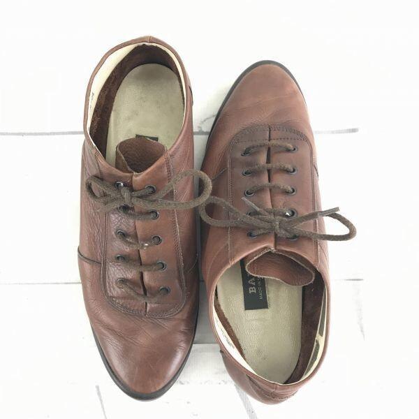 BALLY Leather Short Boots Chukka [23.5/Brown] Switzerland(USED)