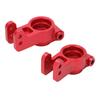 2PCS RC Metal Rear Hub Carriers for Losi Lasernut U4 1 10 RC Car Upgrade AccessoriesRed