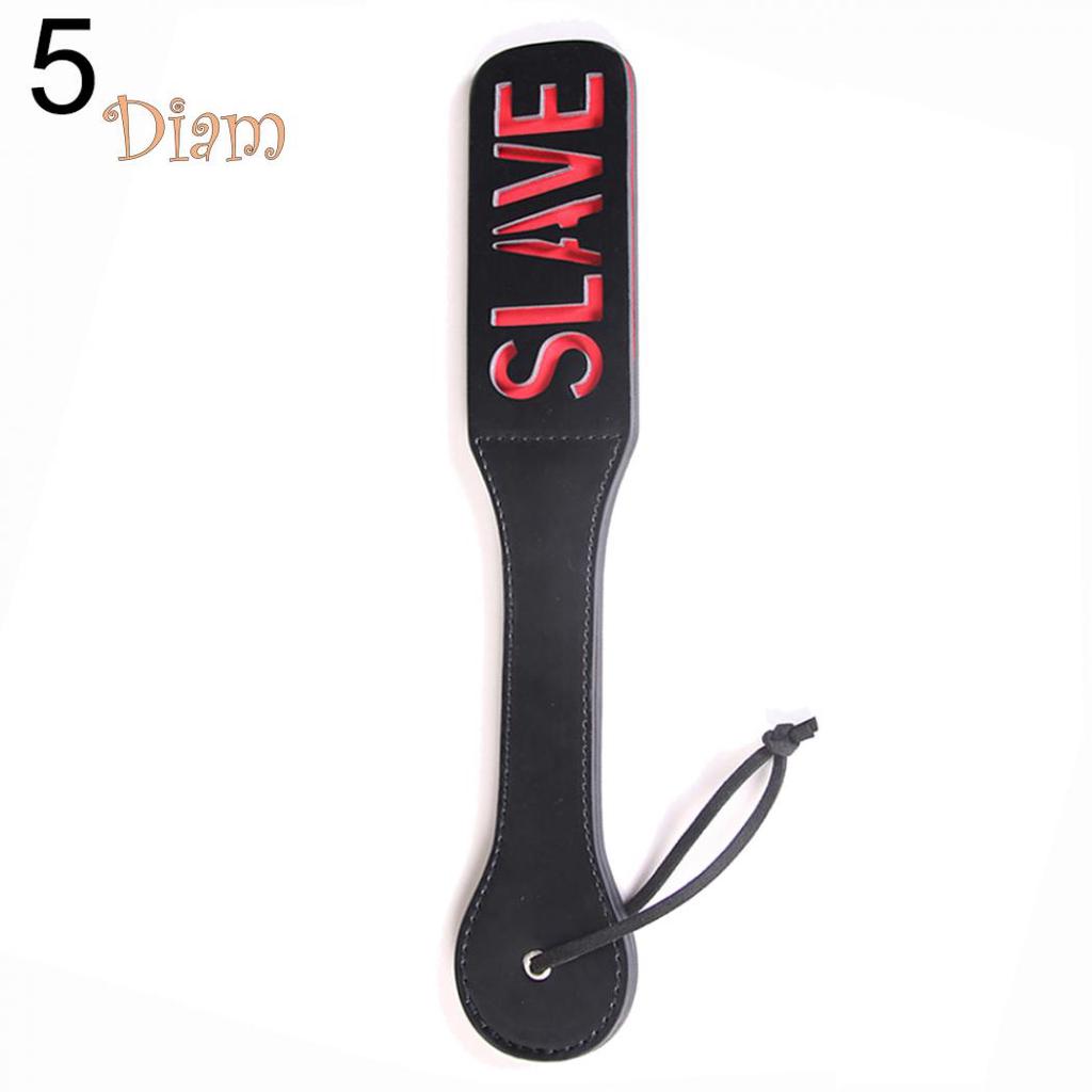 Lollipops Sex Double-deck Slave Paddle Butt Whip Faux Leather Spanking Flogger Bondage