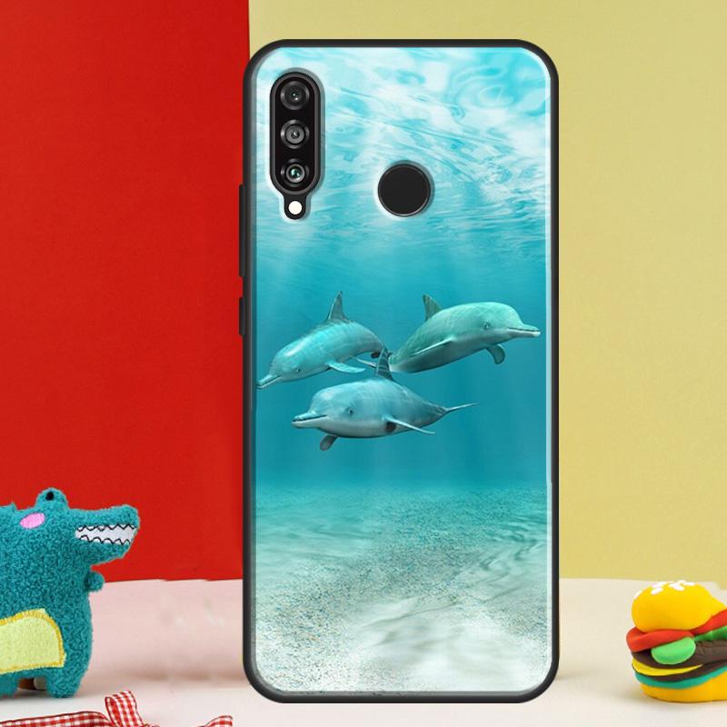 Ozean Delfin Für Huawei Nova 5T 9 10 SE 12i 12s 11i Y91 Y90 Y60 Y70 Y72 Y61 P60 P30 Pro P20 P40 Lite Hülle