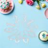 10Pcs Reusable 0-9 Stainless Steel Number Holder Set Dripless LED Cake Topper for Birthday Anniversary Graduation
