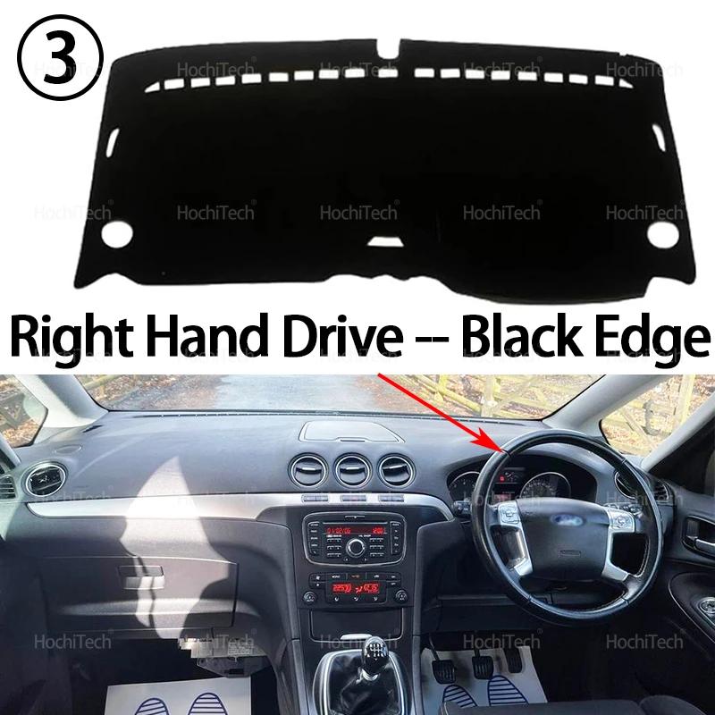 Car Dashboard Cover Mat for Ford S-Max 2006-2015 Auto Dashboard Cover Dash Mat Board Pad Carpet Dashmat Anti-UV Mats