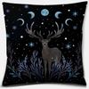 Moon and Star Pattern Pillowcase Office Living Room Home Pillowcase Car Ornaments
