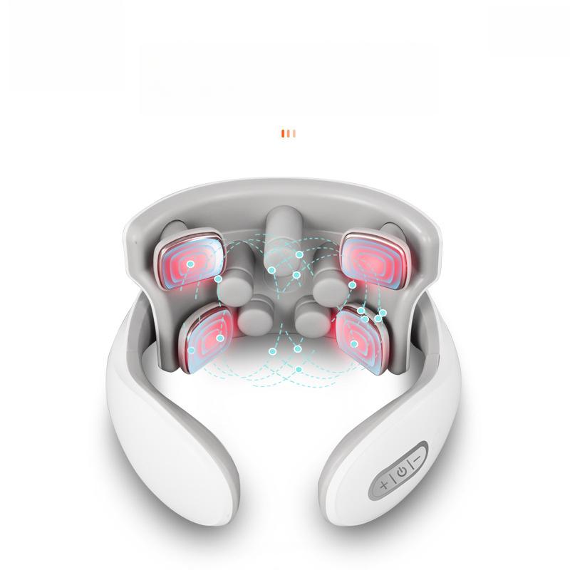 Cervical Massager Neck Shoulder and Neck Massager Vibration Hot Compress Neck Artifact Unclogging Spine Intelligent Neck Protector