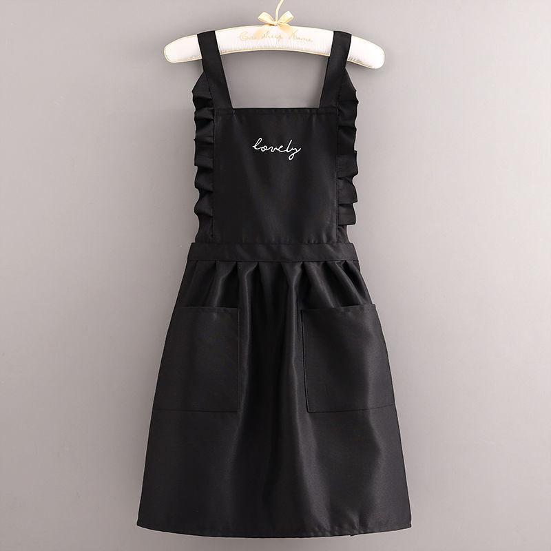 Korean Princess Style Apron, Waterproof Floral Restaurant Barista Work Uniform Apron, Suitable For Restaurants/Hotels/Gardening