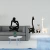 Abstract Giraffe Thinker Statue Decoration for Tabletop Living Room Shelf Office Bookshelf Ceramic