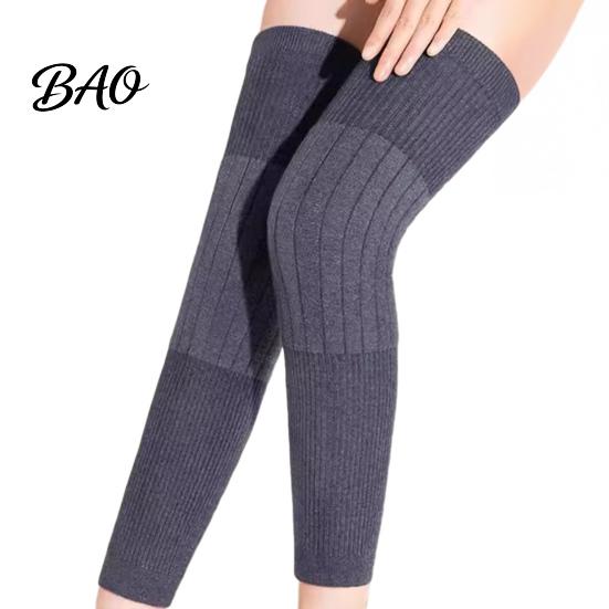 Winter Calf Sleeve 1 Pair Knit Leg Warmers for Elderly Women, Soft Stretchy Elastic Knee Sleeves Thick Sleeves, Anti-slip Long Boot Socks Cold Weather