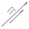2Pcs Drill Bit Extensions 1/4'' Hexagonal Shank Tool Steel 6Inch and 12Inch for Tight Space Drilling