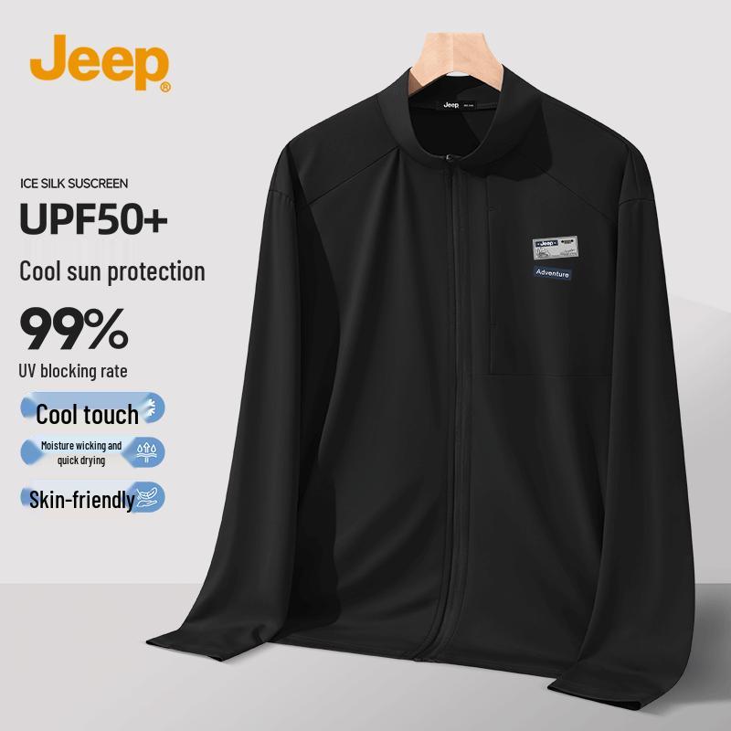 

JEEP Men s Cooling Sun Protection Outdoor Hoodie L