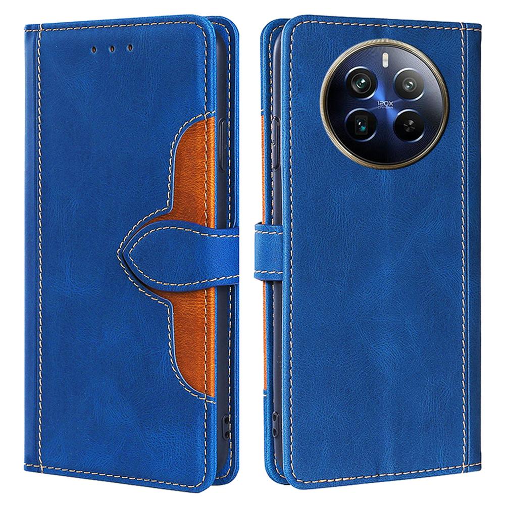 For Realme 12 Pro 5G/12 Pro+ 5G Case Skin-touch Leather Phone Cover with Wallet Stand