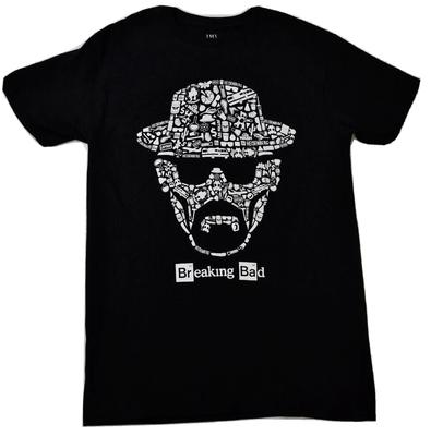 Breaking Bad Herren Walter White Heisenberg Gesicht In Show Bildern T-Shirt Neu Klein