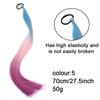 Long Straight Dyed Golden Ponytail Wig Synthetic Ponytail Wig Female Wig Shiny Heat-resistant Easy To Wear Party Use