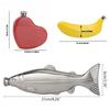 Wine Pot Stainless Steel Alcohol Pocket Hip Flask Whiskey Bottle Heart-Shaped/Banana-Shaped/fish--Shaped Portable Alcohol Flask
